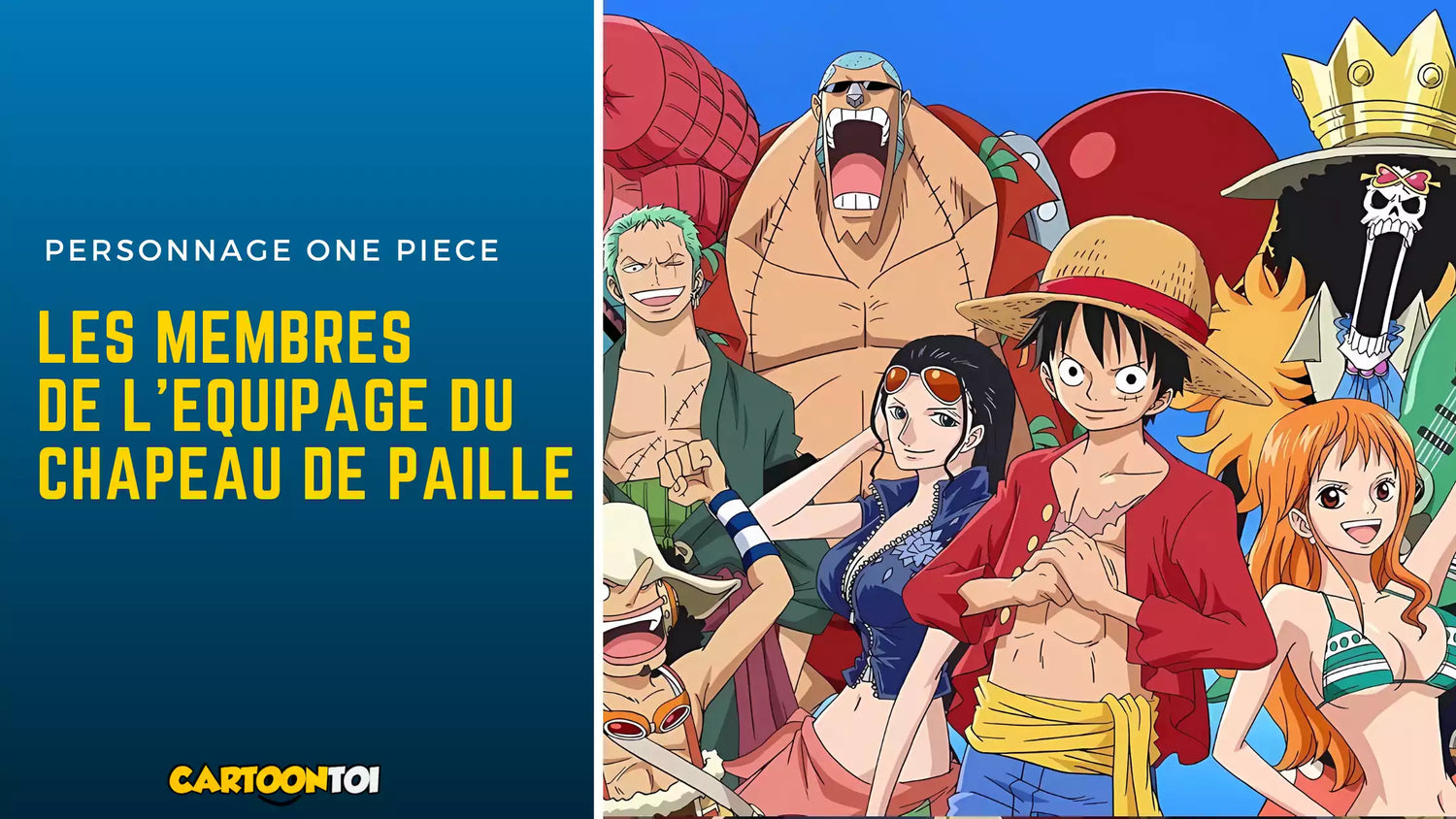 Les membres de l’equipage du chapeau de paille