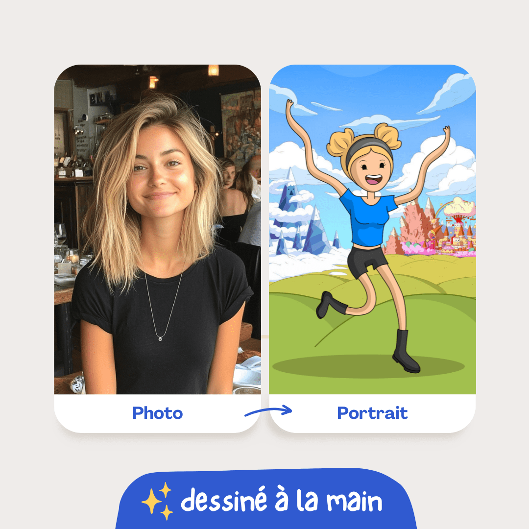 Portrait personnalisé Adventure Time