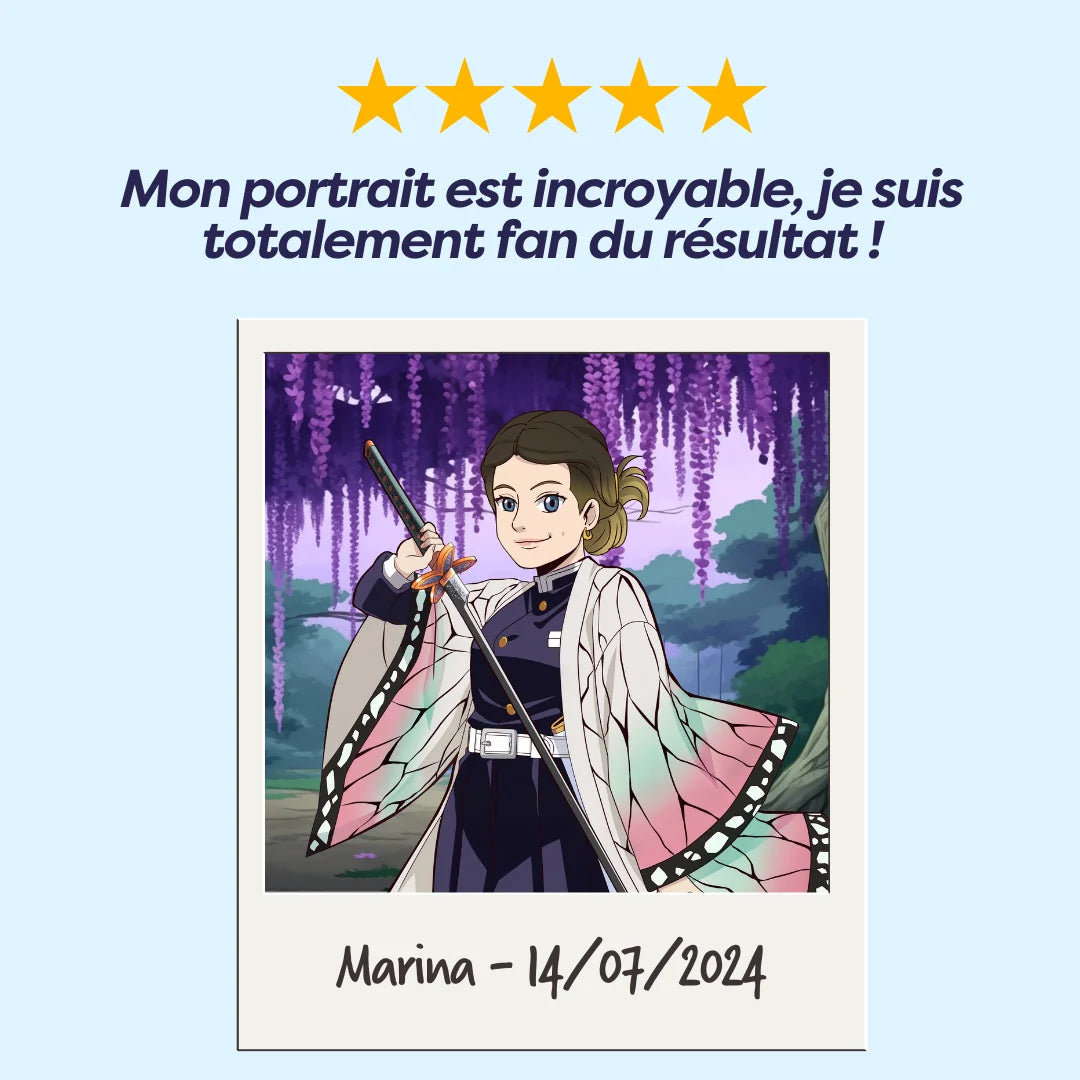 dessin demon slayer personnalisé